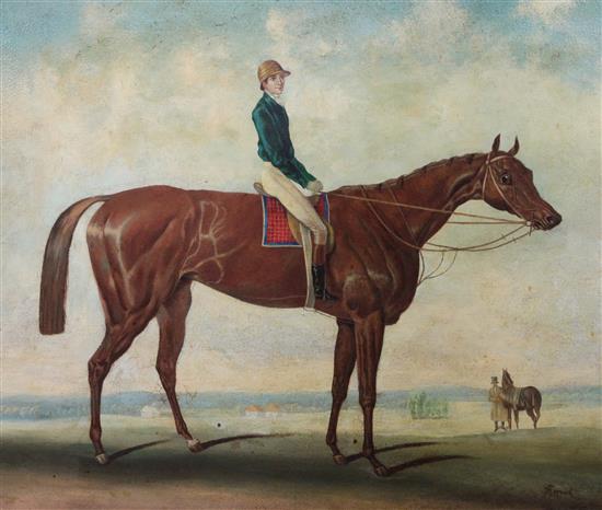 After John Frederick Herring Jockey and racehorse 24 x 29in.